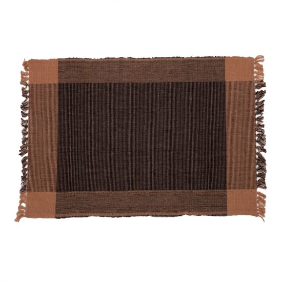 Two-Tone Placemat - Black/Coffee (Set of 2)